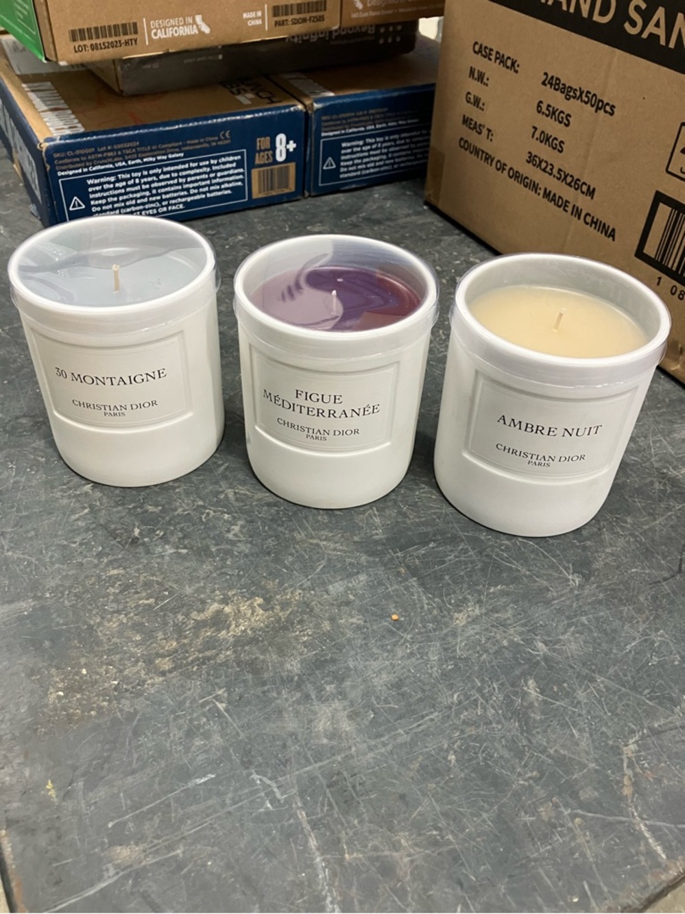 Christian Dior scented candle set